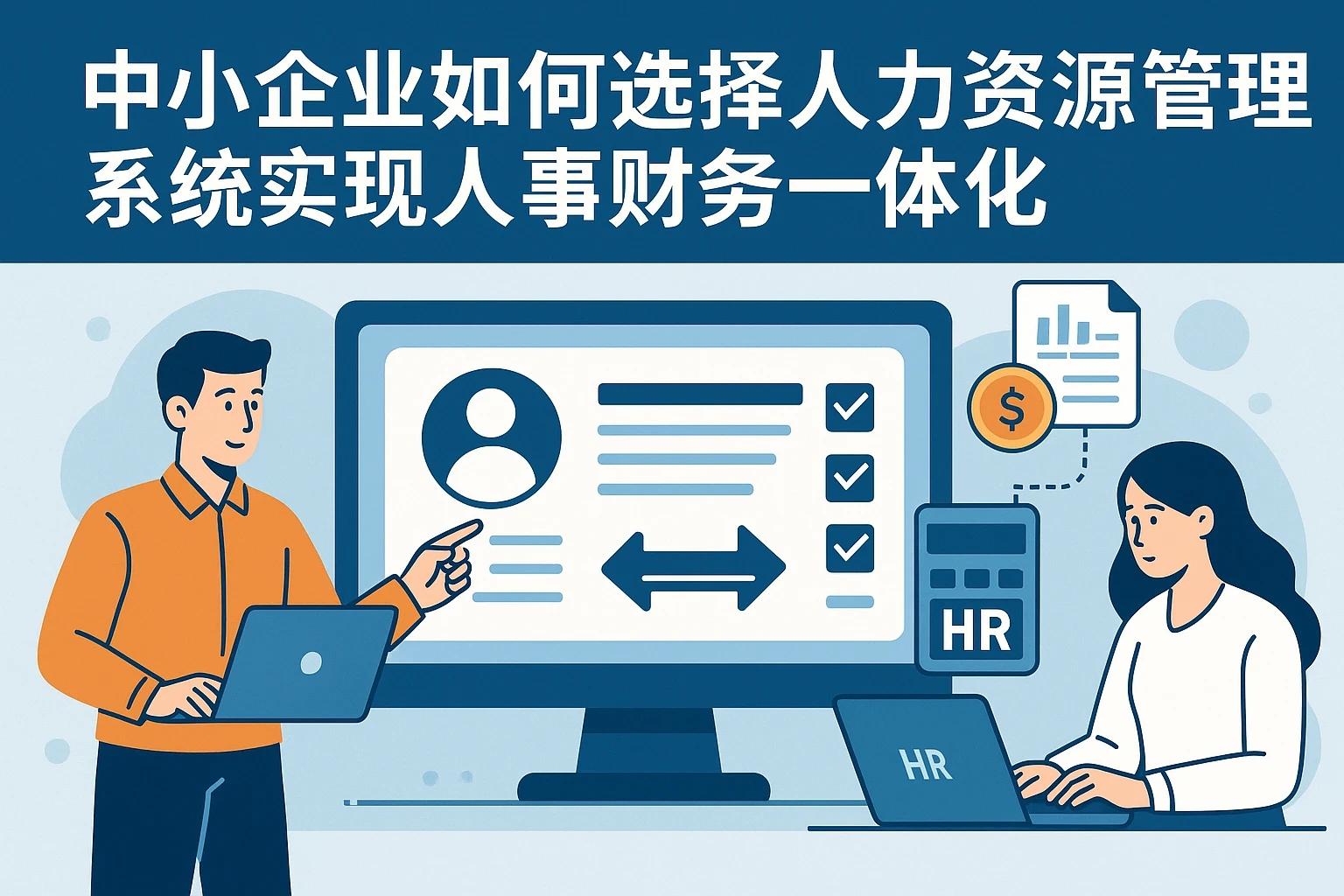 中小企业如何选择人力资源管理系统实现人事财务一体化