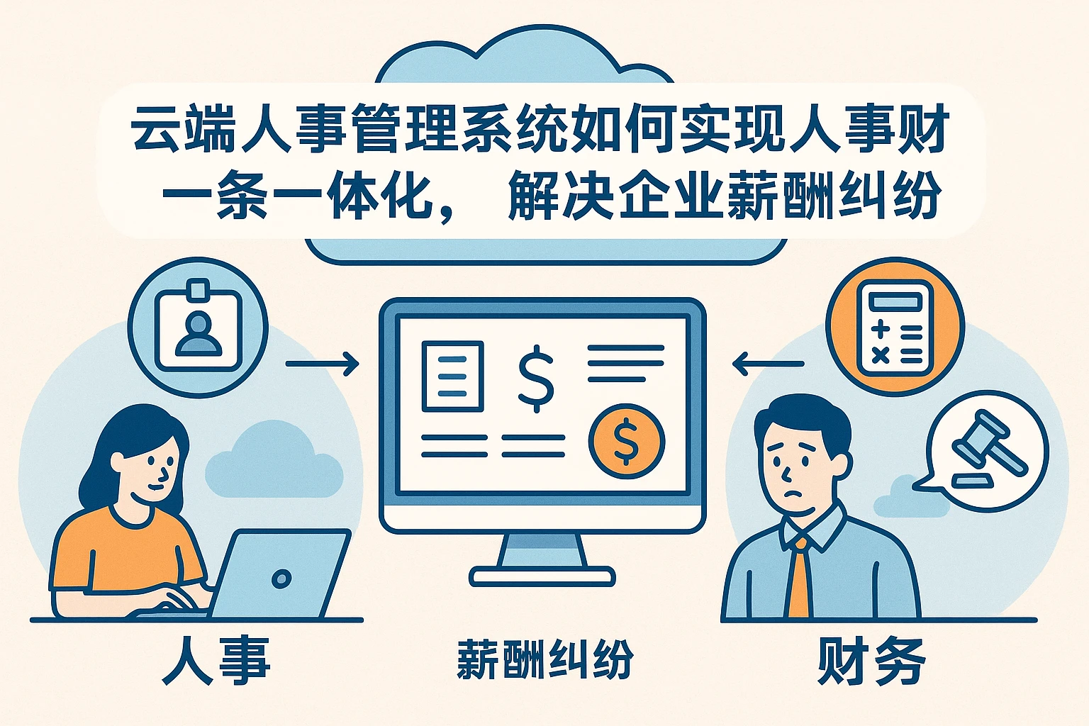 云端人事管理系统如何实现人事财务一体化，解决企业薪酬纠纷