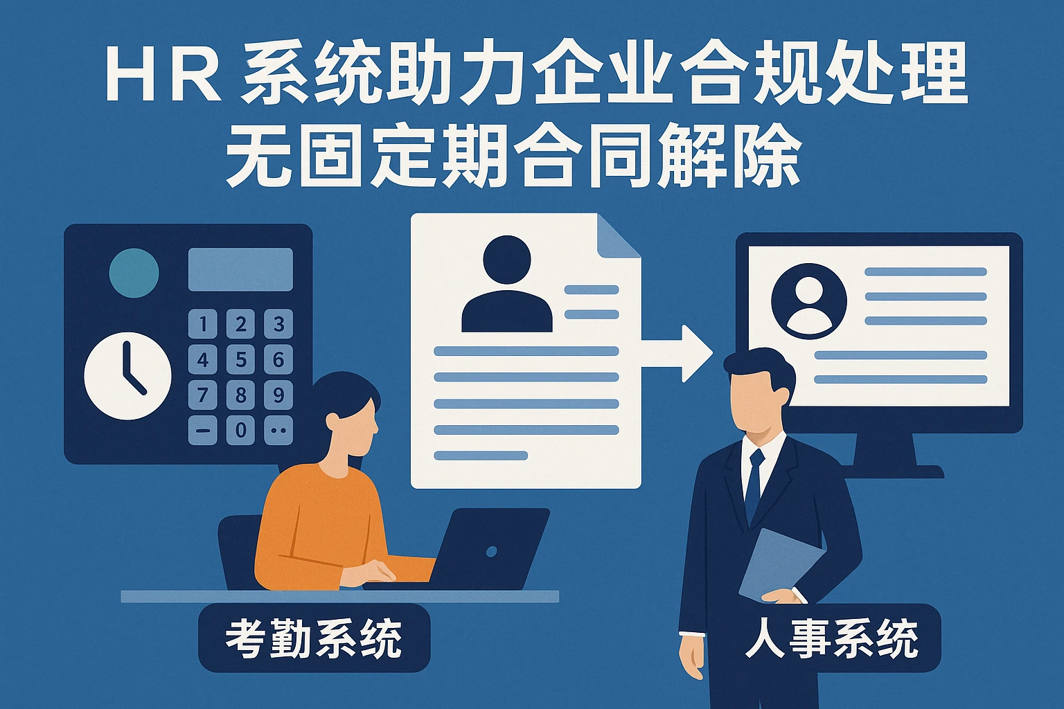 HR系统助力企业合规处理无固定期合同解除:考勤系统与人事系统公司的关键作用