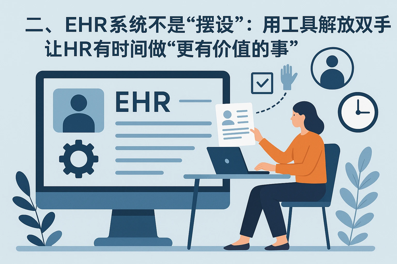 二、EHR系统不是“摆设”：用工具解放双手，让HR有时间做“更有价值的事”