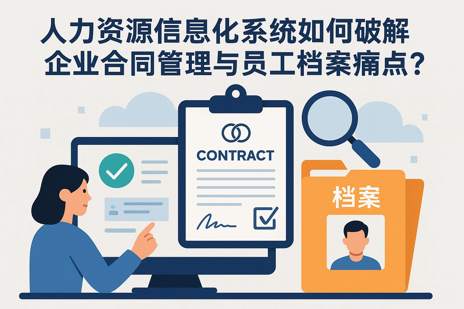 人力资源信息化系统如何破解企业合同管理与员工档案痛点?