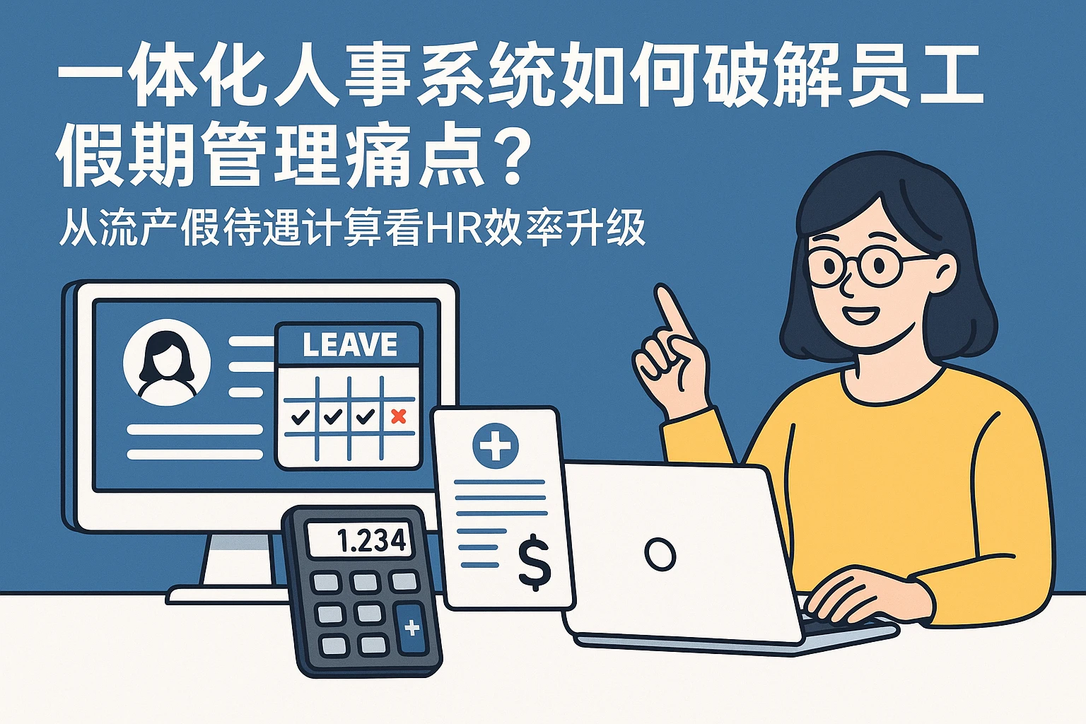 一体化人事系统如何破解员工假期管理痛点？从流产假待遇计算看HR效率升级
