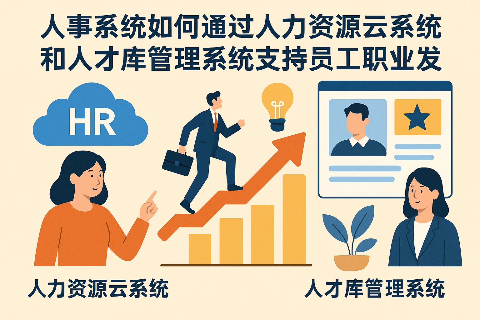 人事系统如何通过人力资源云系统和人才库管理系统支持员工职业发展
