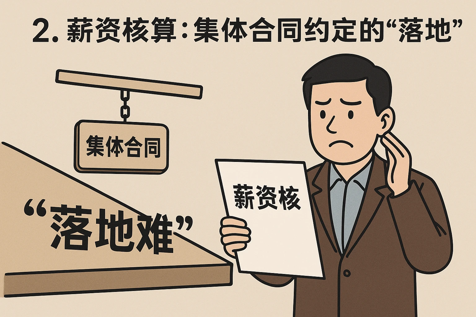 2. 薪资核算：集体合同约定的“落地难”