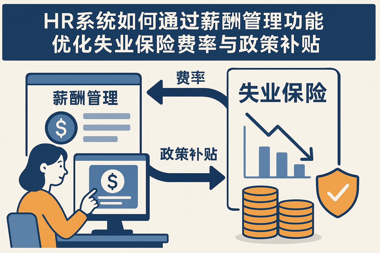 HR系统如何通过薪酬管理功能优化失业保险费率与政策补贴