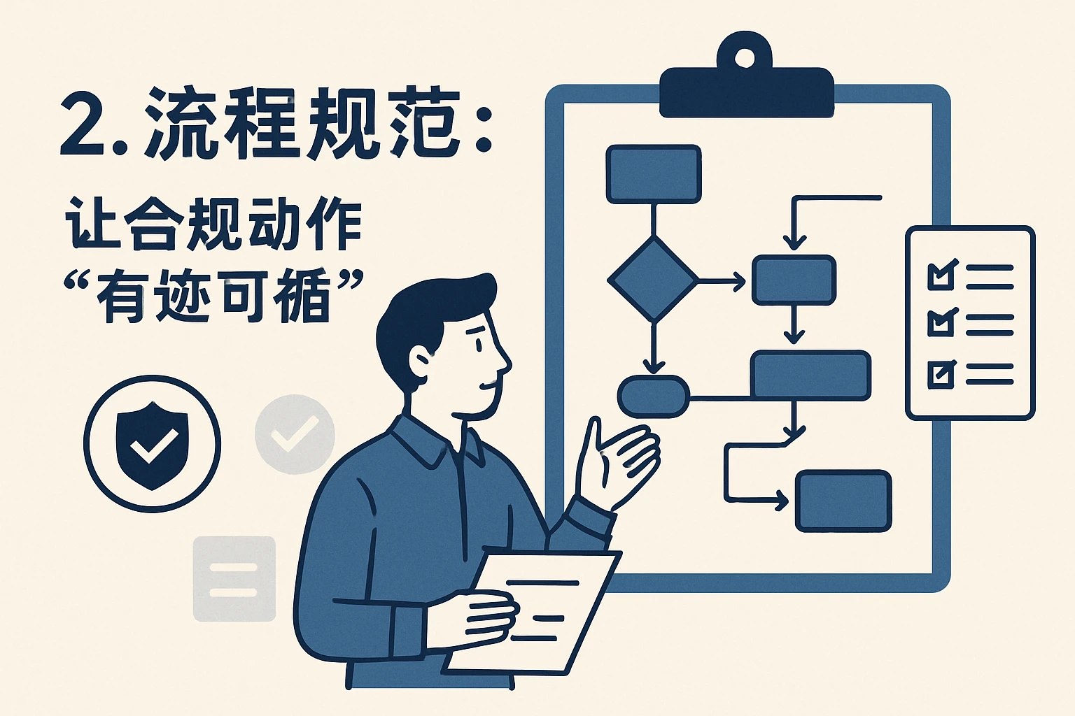 2. 流程规范:让合规动作“有迹可循”