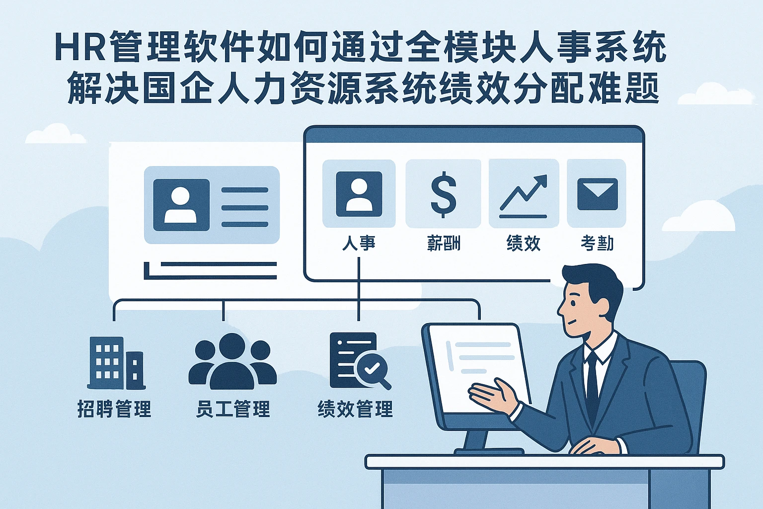 HR管理软件如何通过全模块人事系统解决国企人力资源系统绩效分配难题