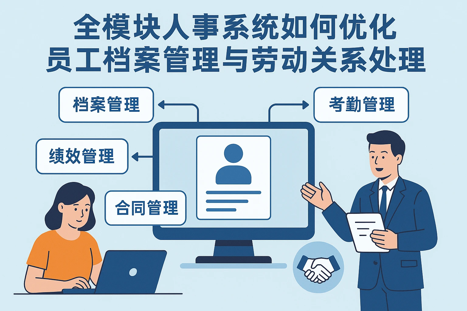 全模块人事系统如何优化员工档案管理与劳动关系处理
