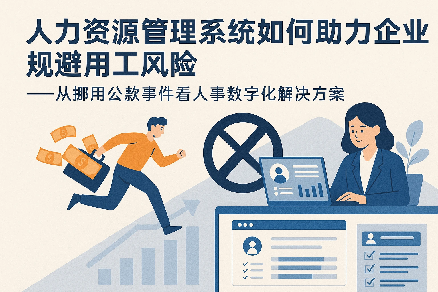 人力资源管理系统如何助力企业规避用工风险——从挪用公款事件看人事数字化解决方案