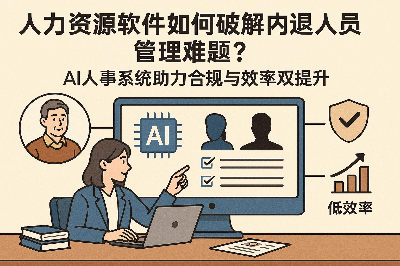 人力资源软件如何破解内退人员管理难题？AI人事系统助力合规与效率双提升