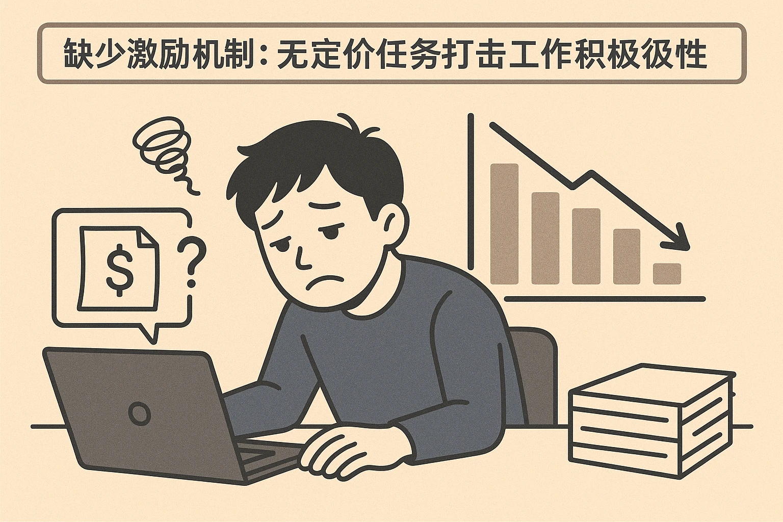 2. 激励机制缺失：无定价任务打击工作积极性