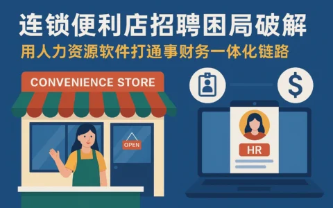 连锁便利店招聘困局破解：用人力资源软件打通人事财务一体化链路