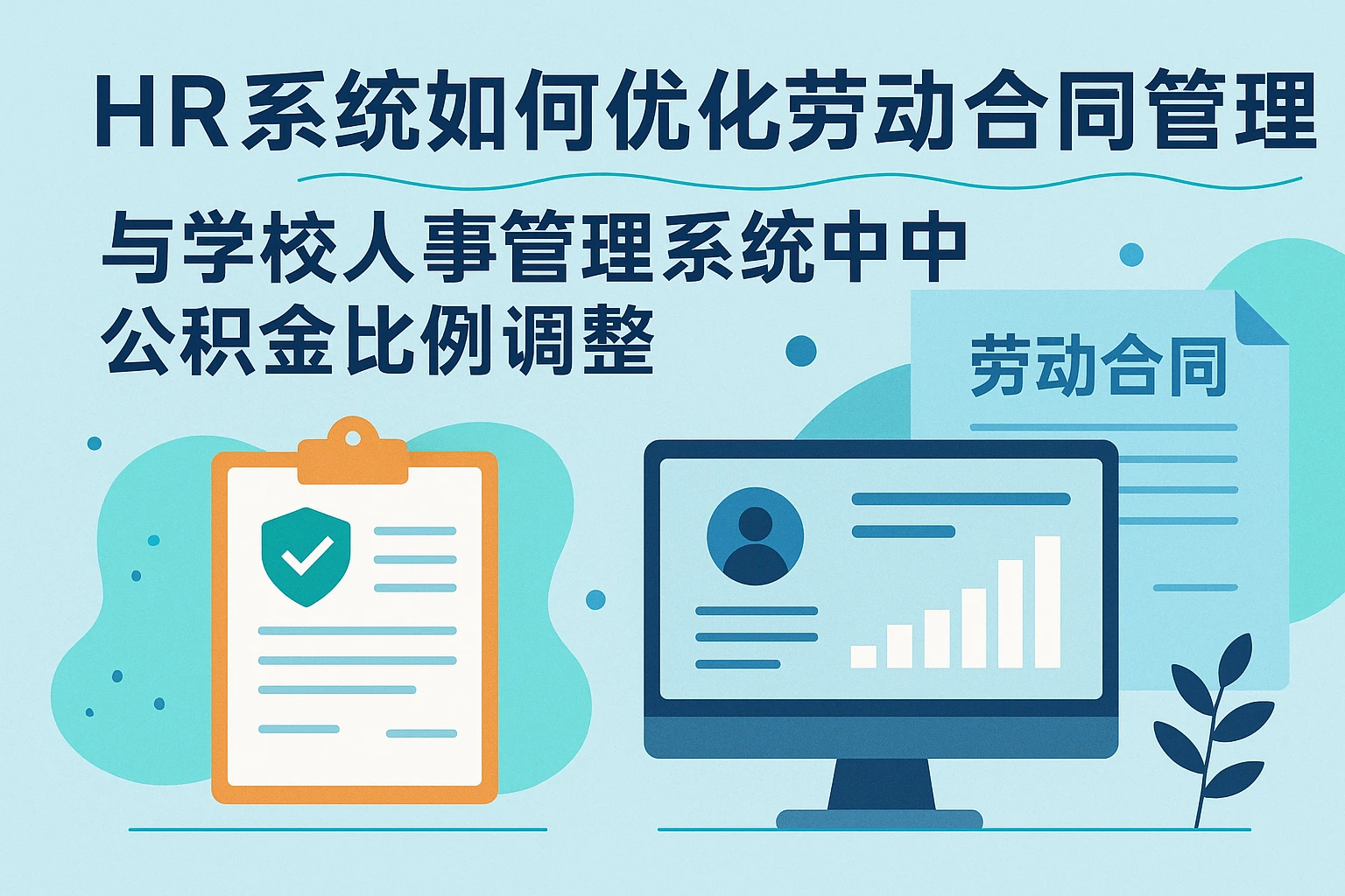 HR系统如何优化劳动合同管理与学校人事管理系统中的公积金比例调整