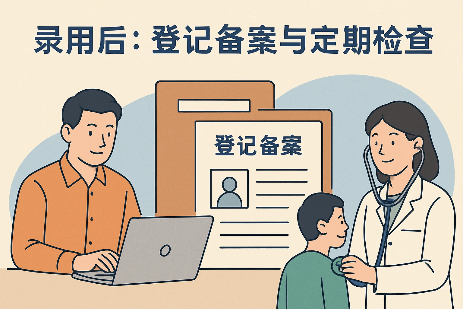 2. 录用后：登记备案与定期检查