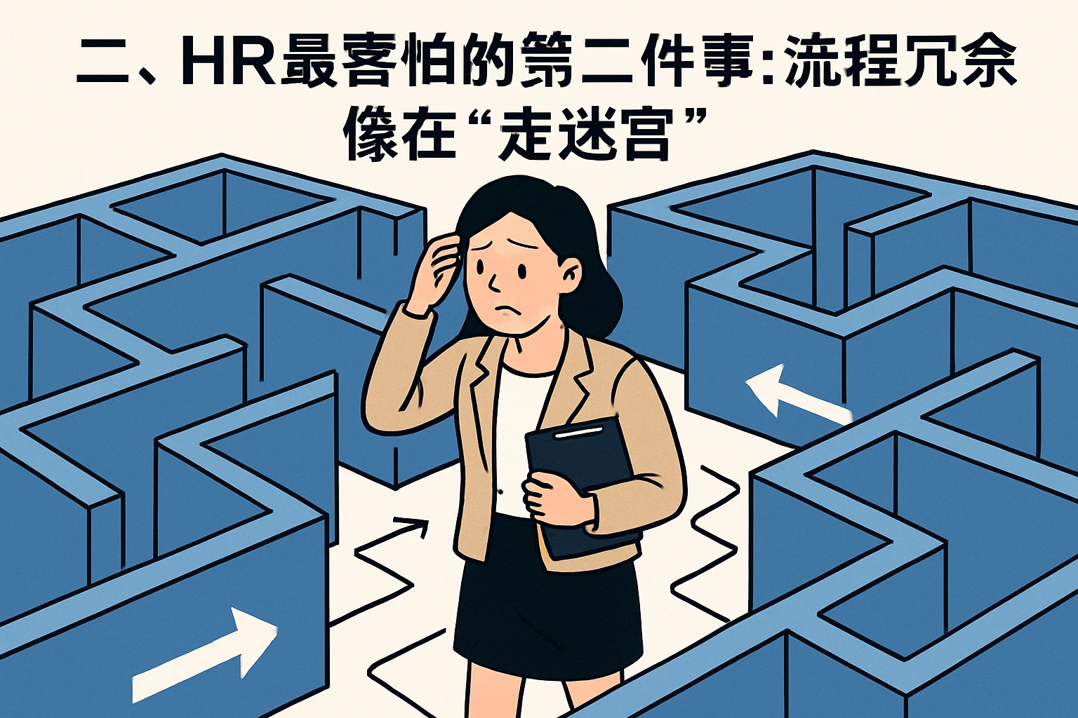 二、HR最害怕的第二件事:流程冗余,像在“走迷宫”