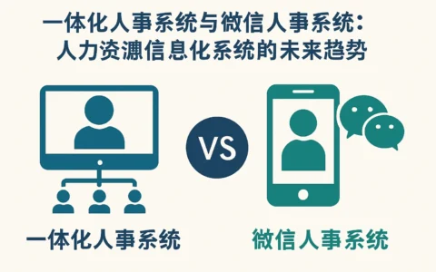 一体化人事系统与微信人事系统：人力资源信息化系统的未来趋势