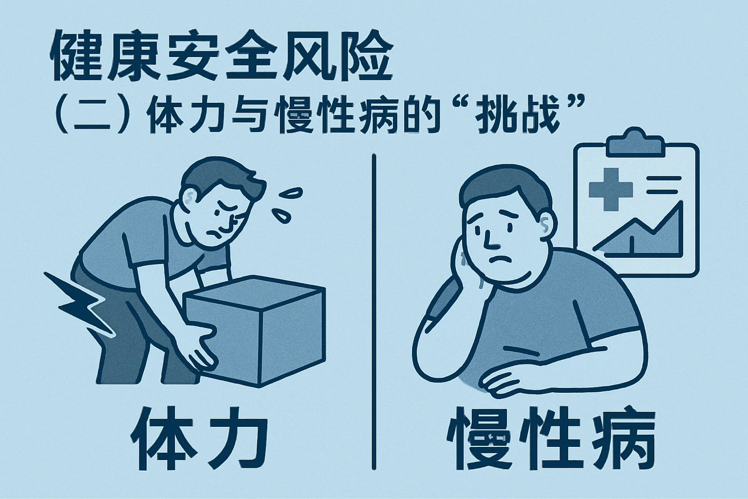 （二）健康安全风险：体力与慢性病的“挑战”