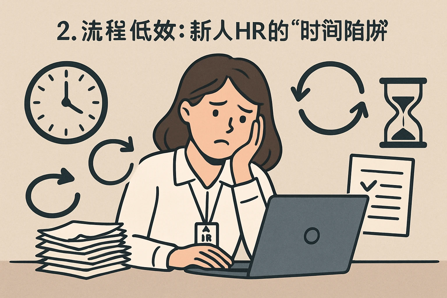 2. 流程低效：新人HR的“时间陷阱”