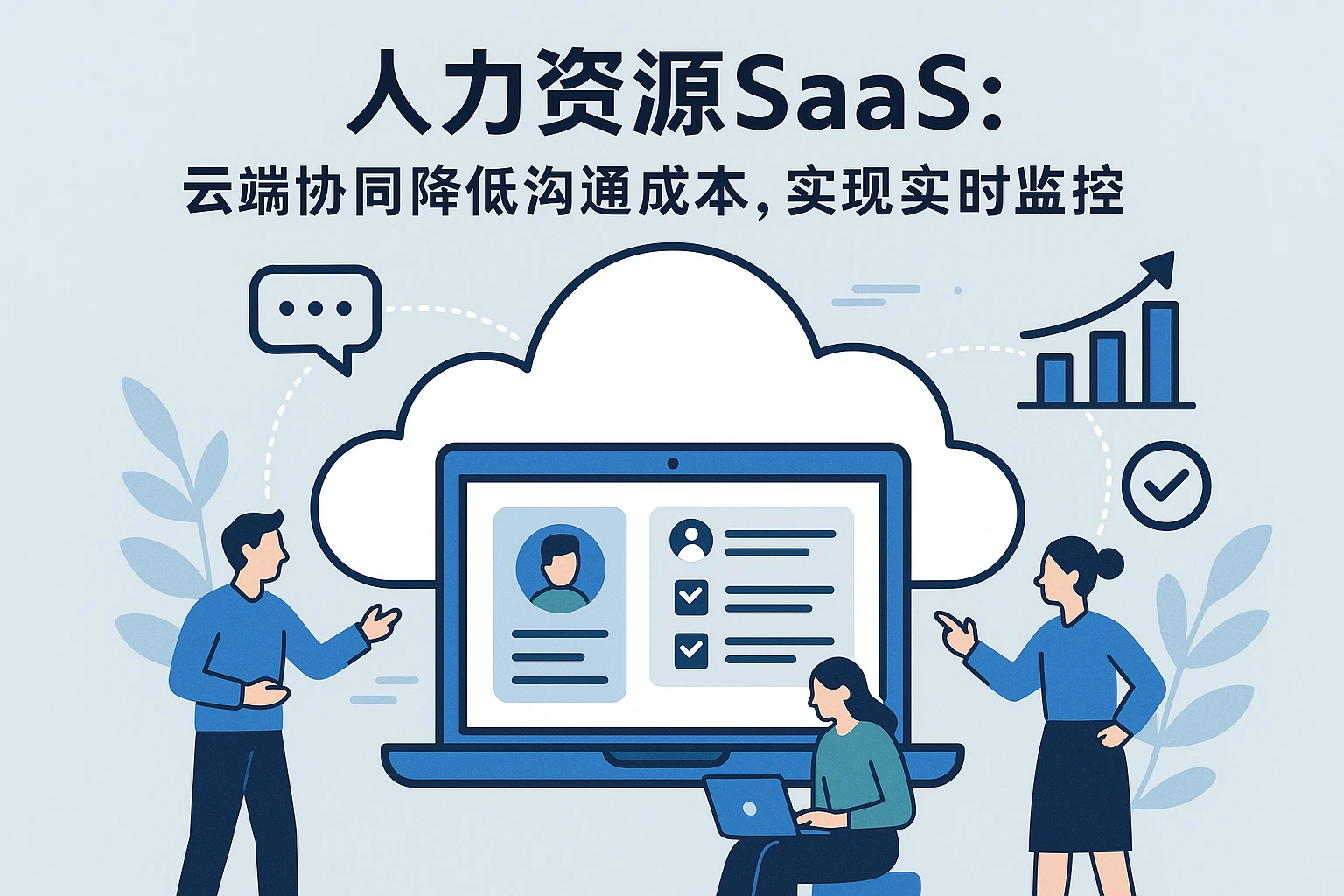 2. 人力资源SaaS：云端协同降低沟通成本，实现实时监控