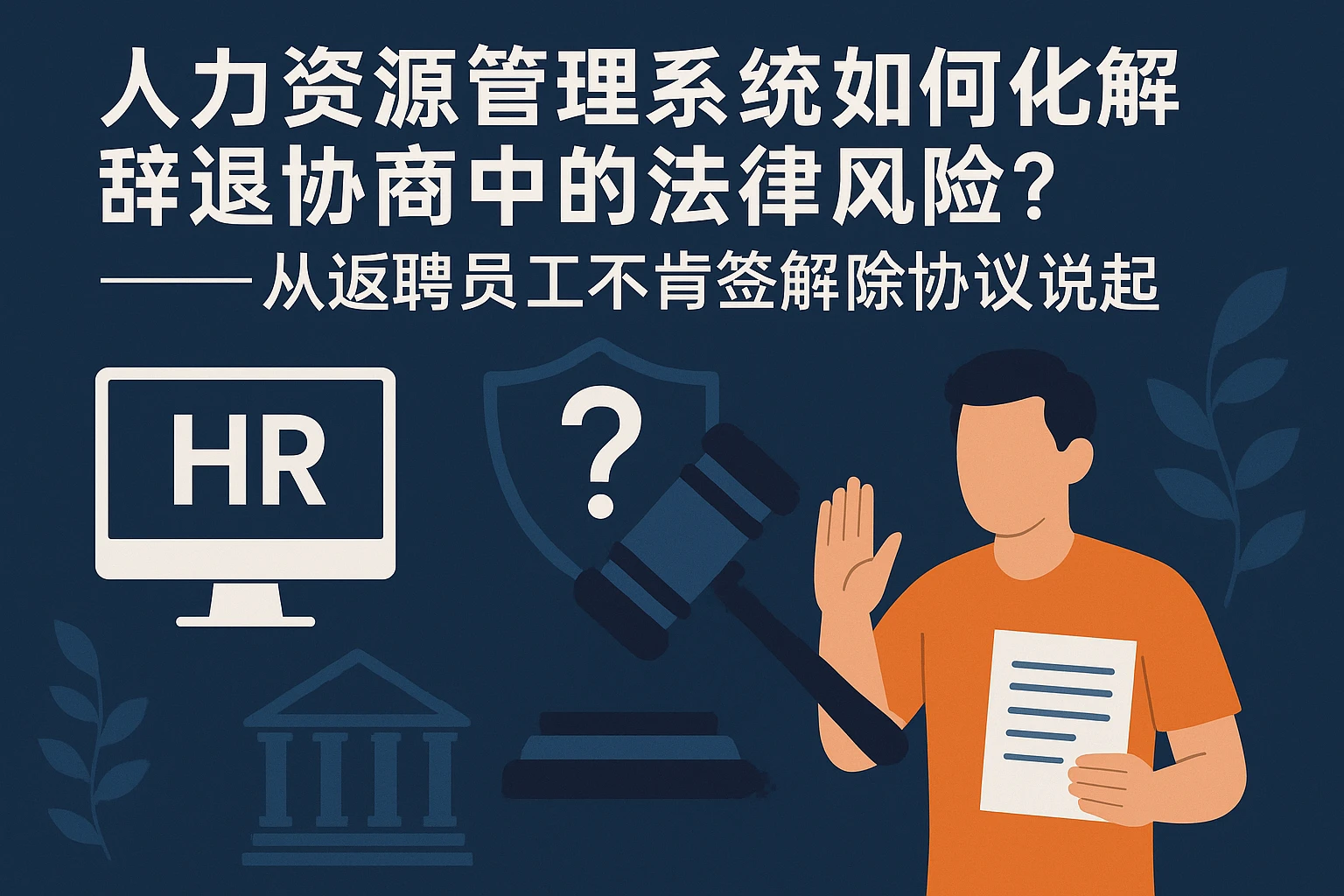 人力资源管理系统如何化解辞退协商中的法律风险?——从返聘员工不肯签解除协议说起