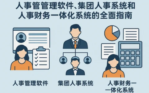 人事管理软件、集团人事系统和人事财务一体化系统的全面指南