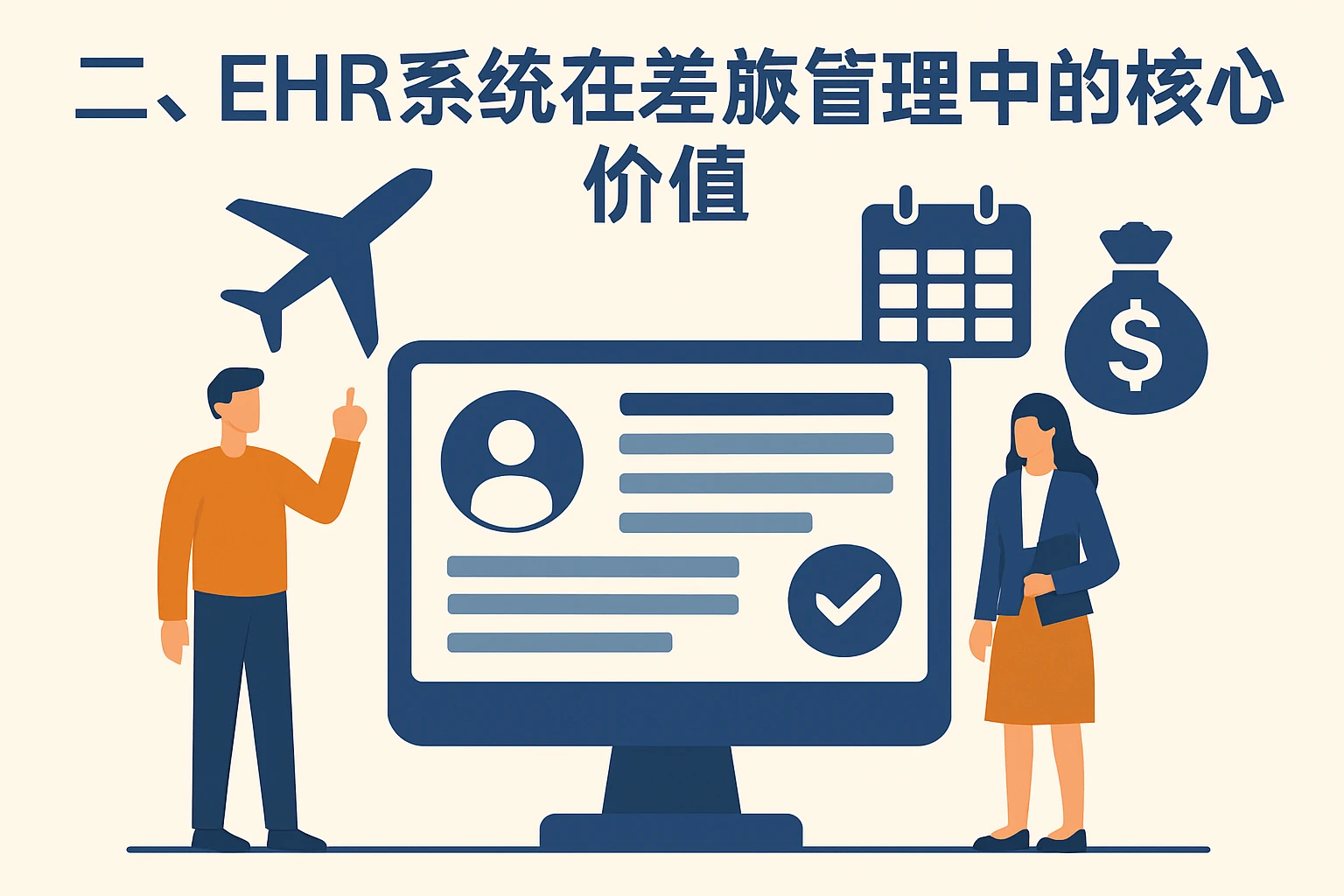 二、EHR系统在差旅管理中的核心价值