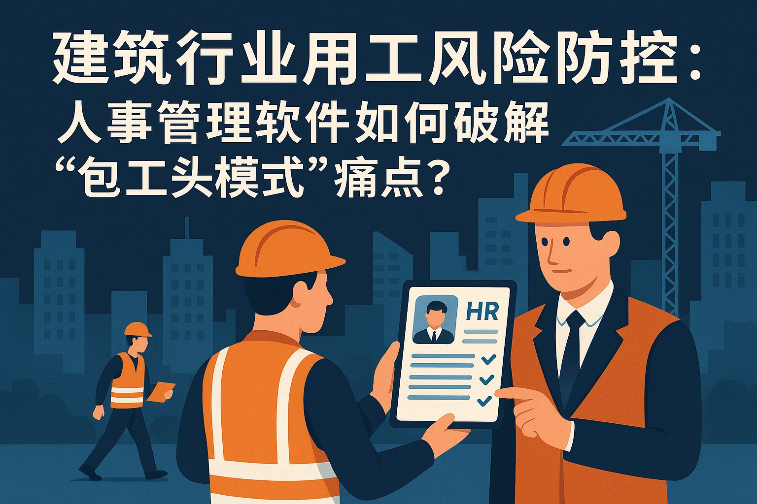 建筑行业用工风险防控:人事管理软件如何破解“包工头模式”痛点?