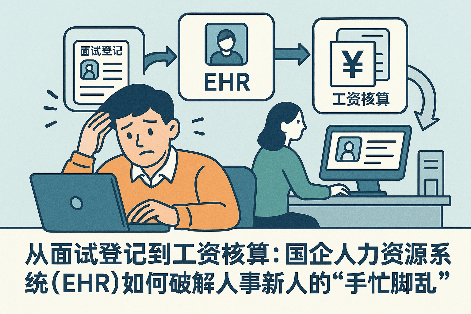 从面试登记到工资核算：国企人力资源系统（EHR）如何破解人事新人的“手忙脚乱”？