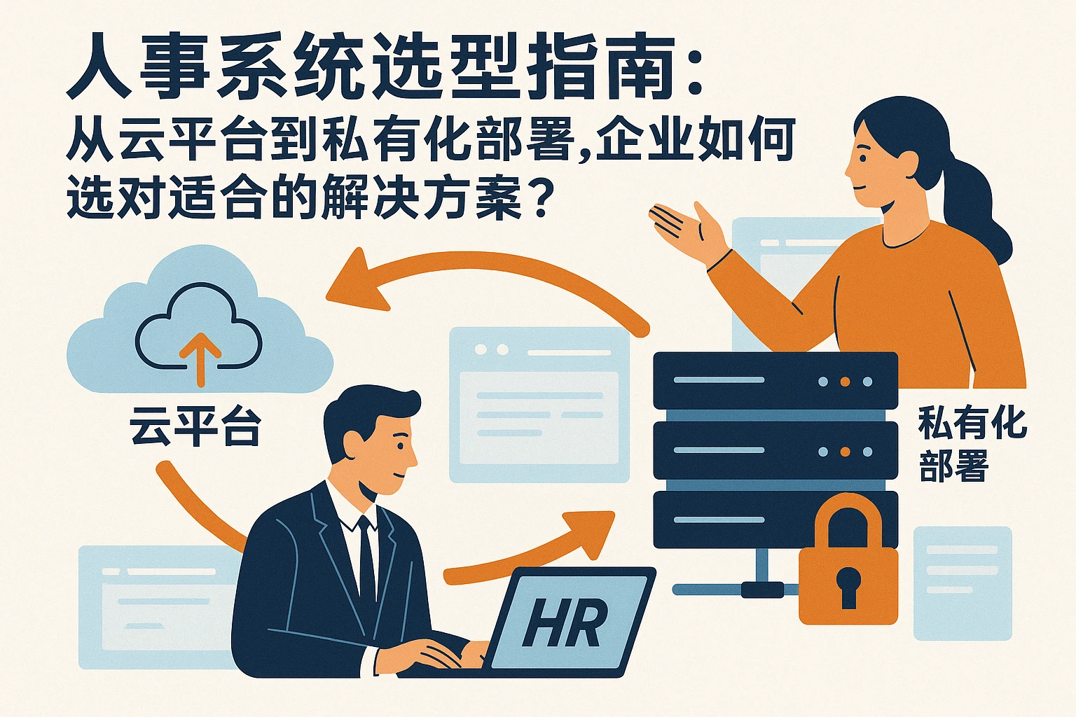 人事系统选型指南：从云平台到私有化部署，企业如何选对适合的解决方案？