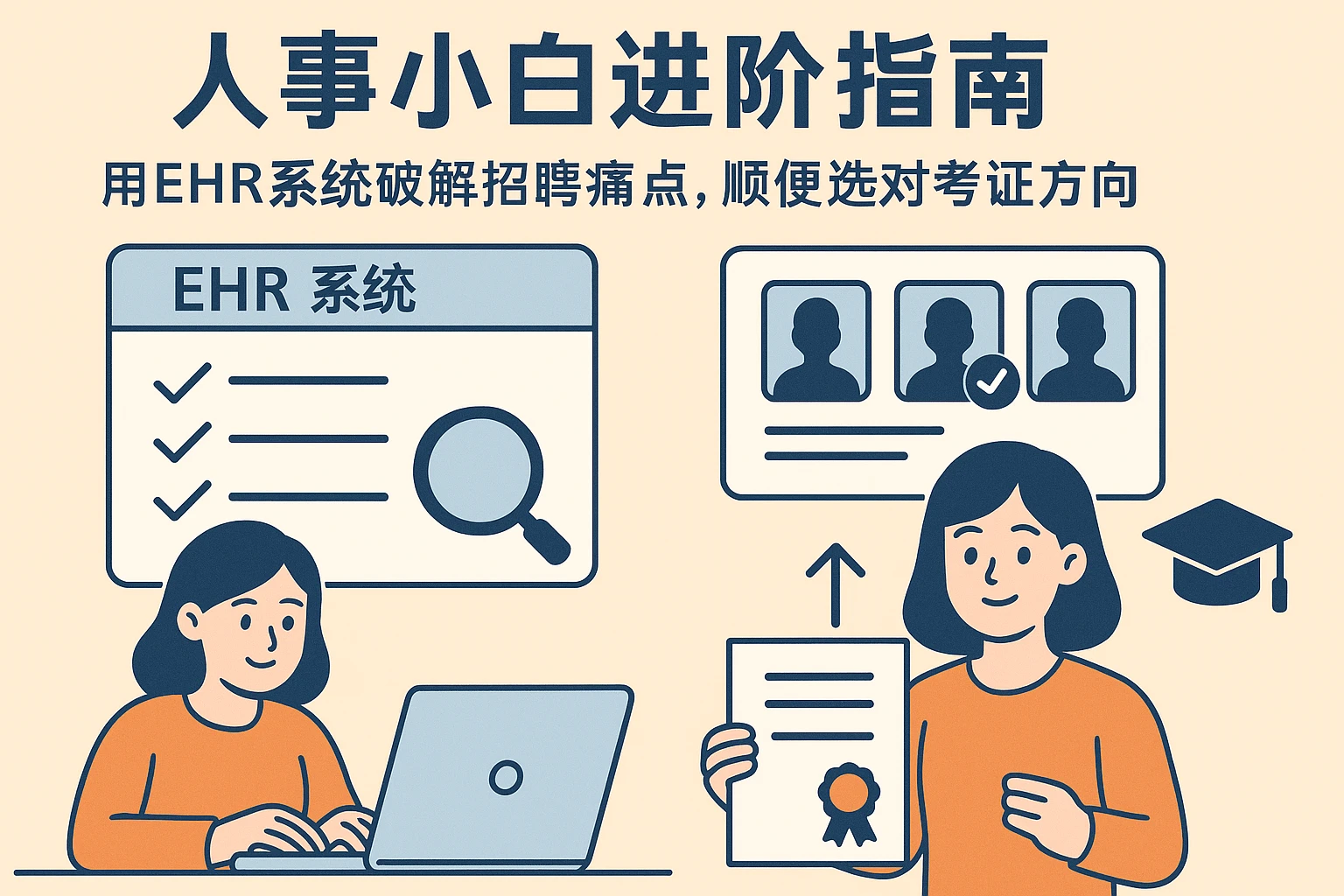 人事小白进阶指南：用EHR系统破解招聘痛点，顺便选对考证方向