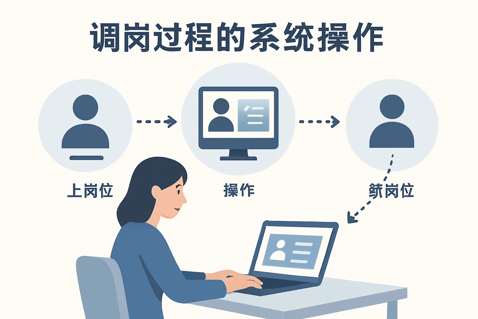 调岗过程的系统操作