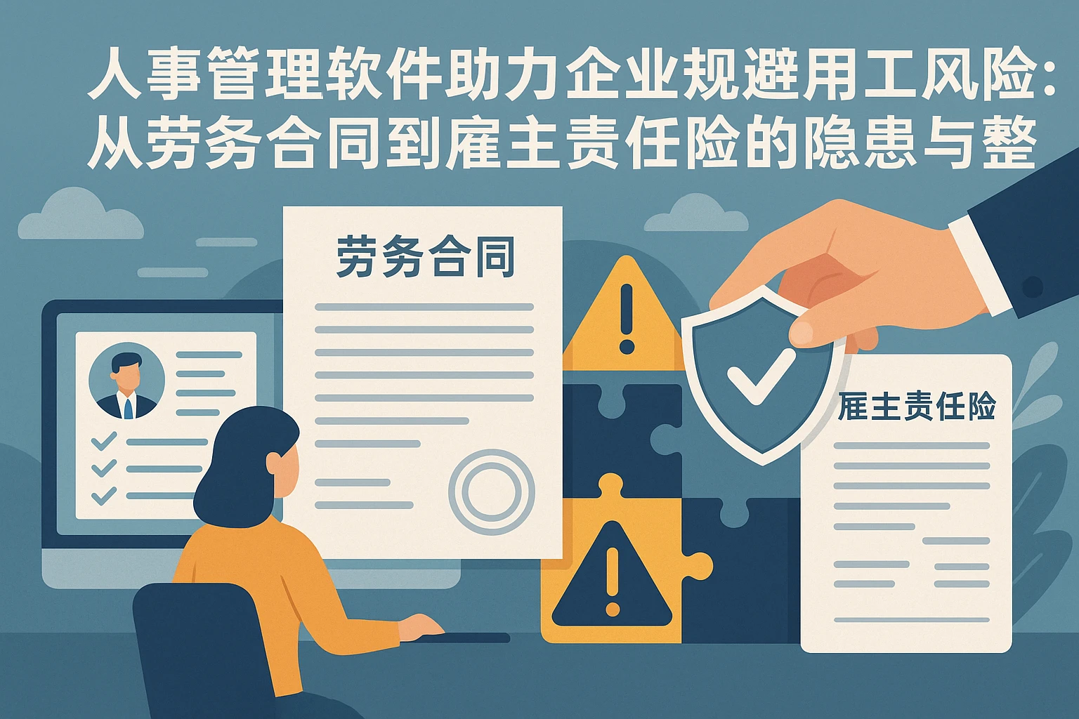 人事管理软件助力企业规避用工风险:从劳务合同到雇主责任险的隐患与整改