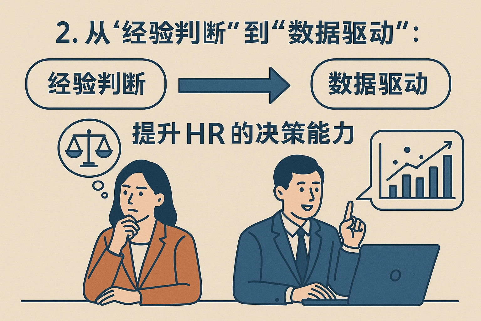 2. 从“经验判断”到“数据驱动”:提升HR的决策能力