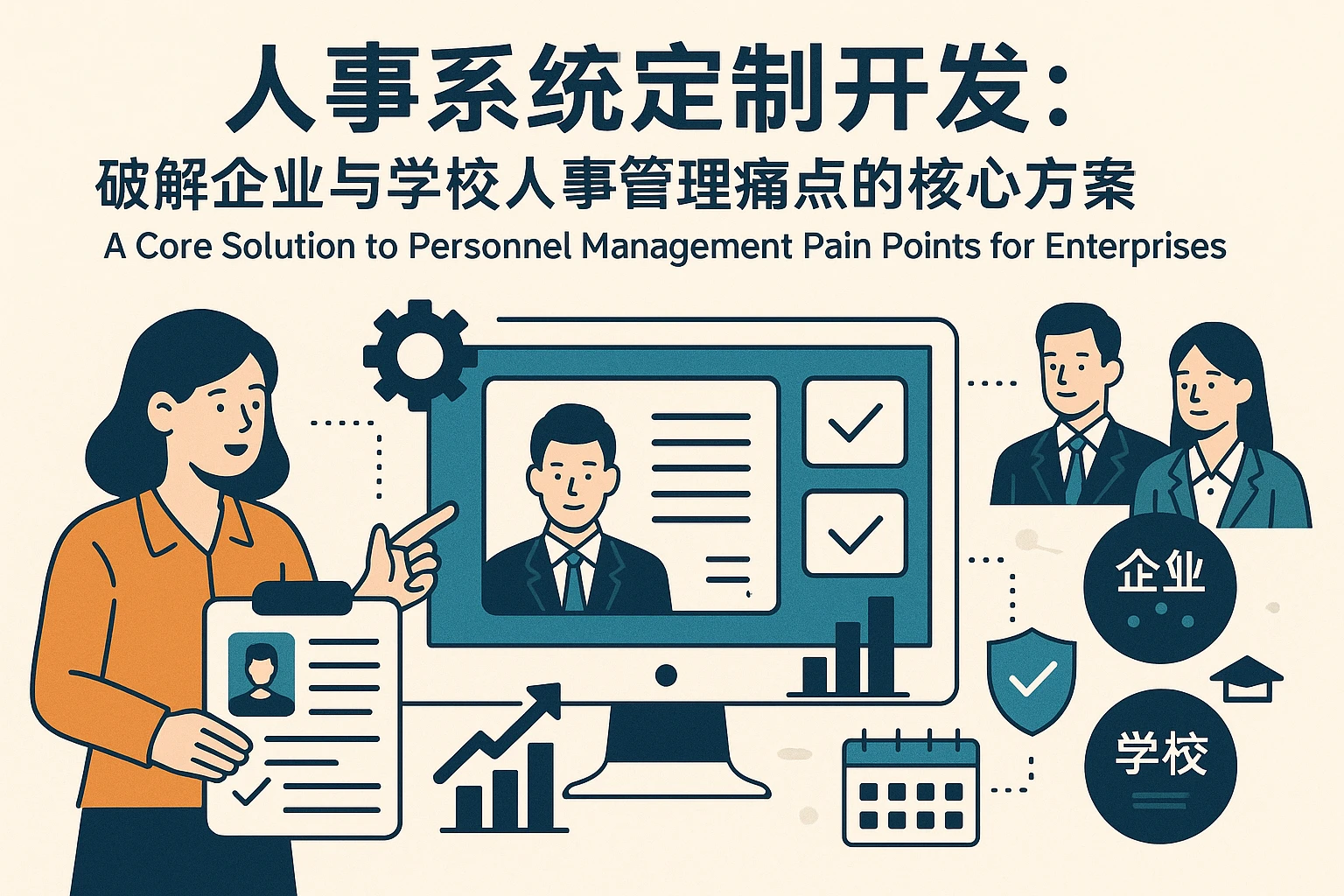 人事系统定制开发：破解企业与学校人事管理痛点的核心方案