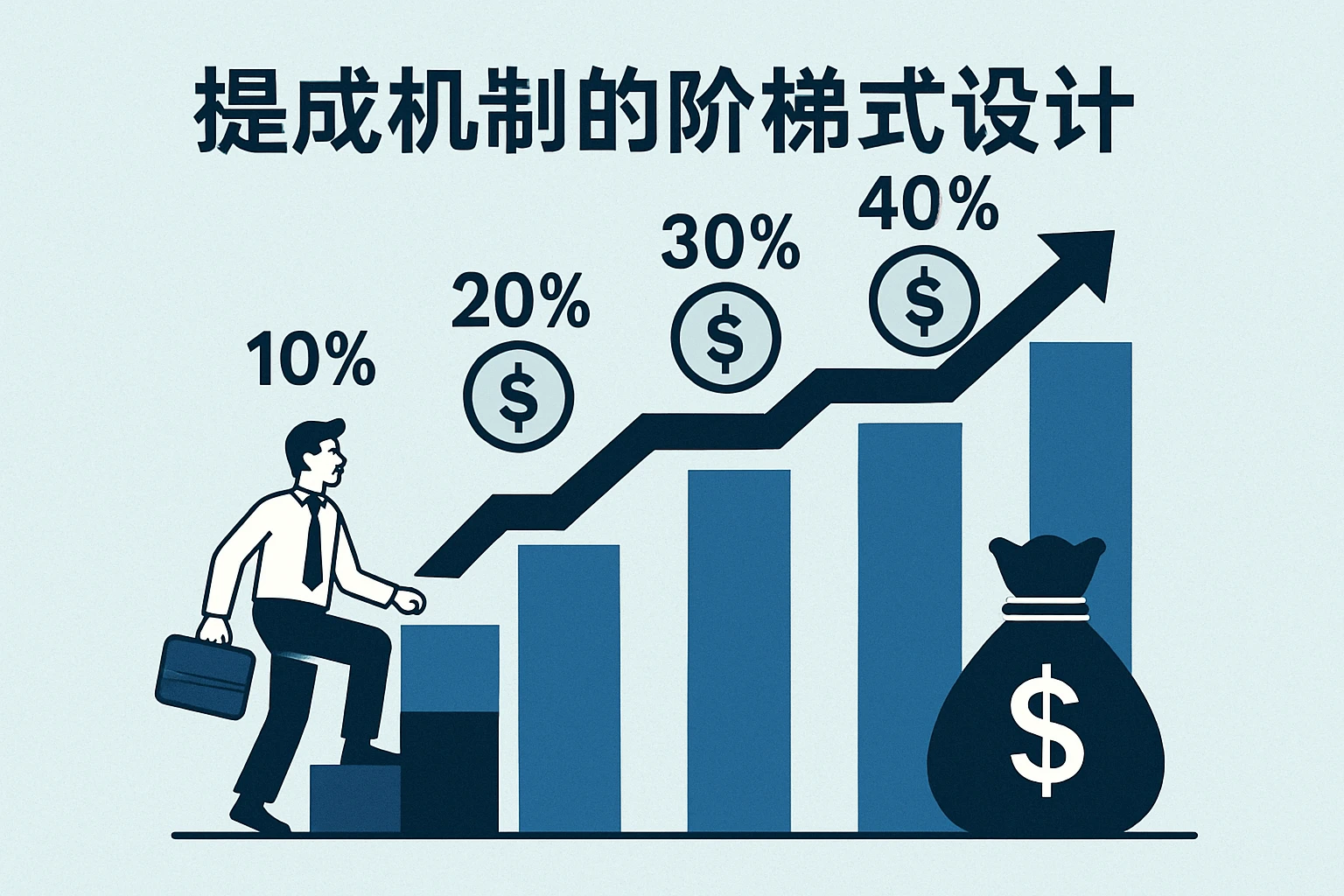 提成机制的阶梯式设计