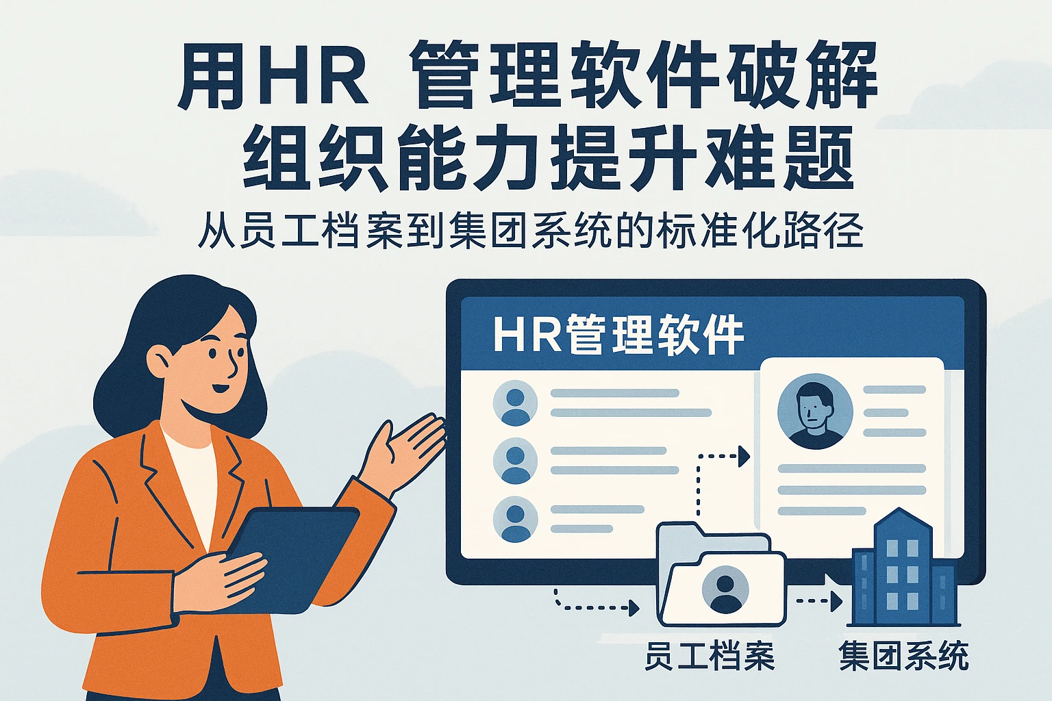 用HR管理软件破解组织能力提升难题：从员工档案到集团系统的标准化路径