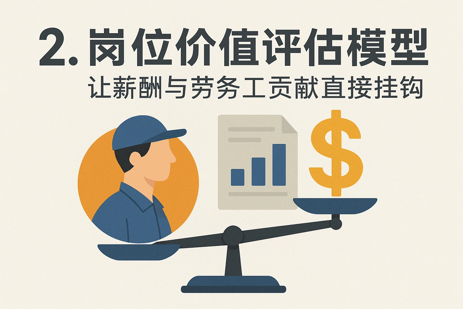 2. 岗位价值评估模型:让薪酬与劳务工贡献直接挂钩