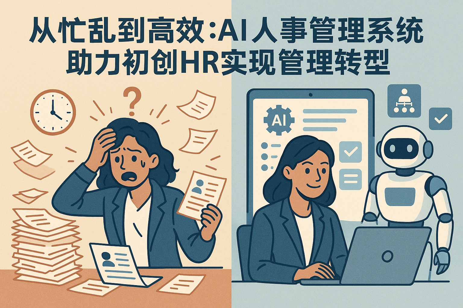 从忙乱到高效:AI人事管理系统助力初创HR实现管理转型