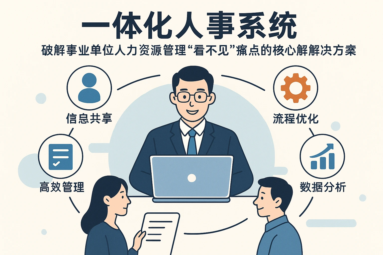 一体化人事系统：破解事业单位人力资源管理“看不见”痛点的核心解决方案