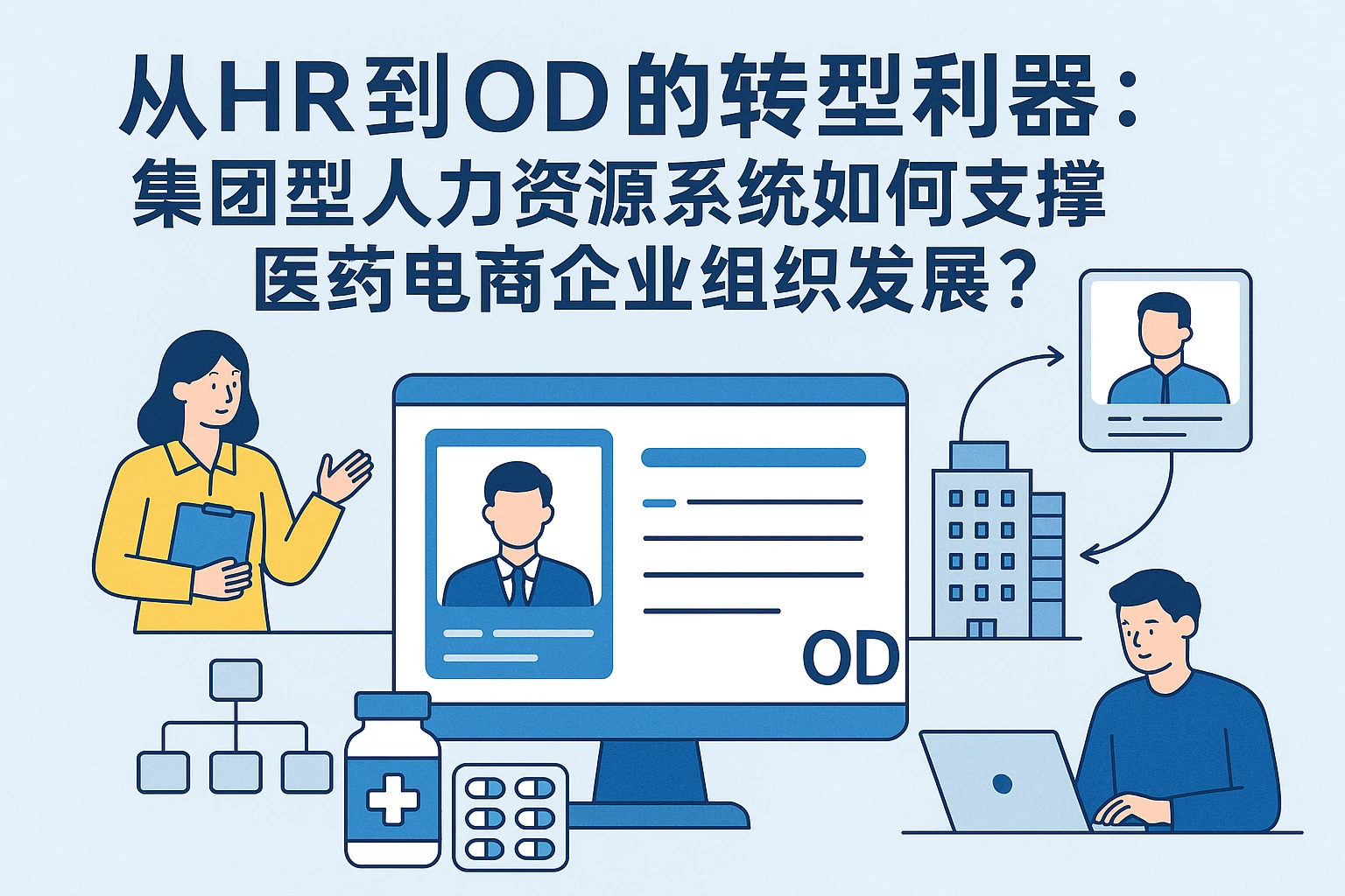 从HR到OD的转型利器:集团型人力资源系统如何支撑医药电商企业组织发展?