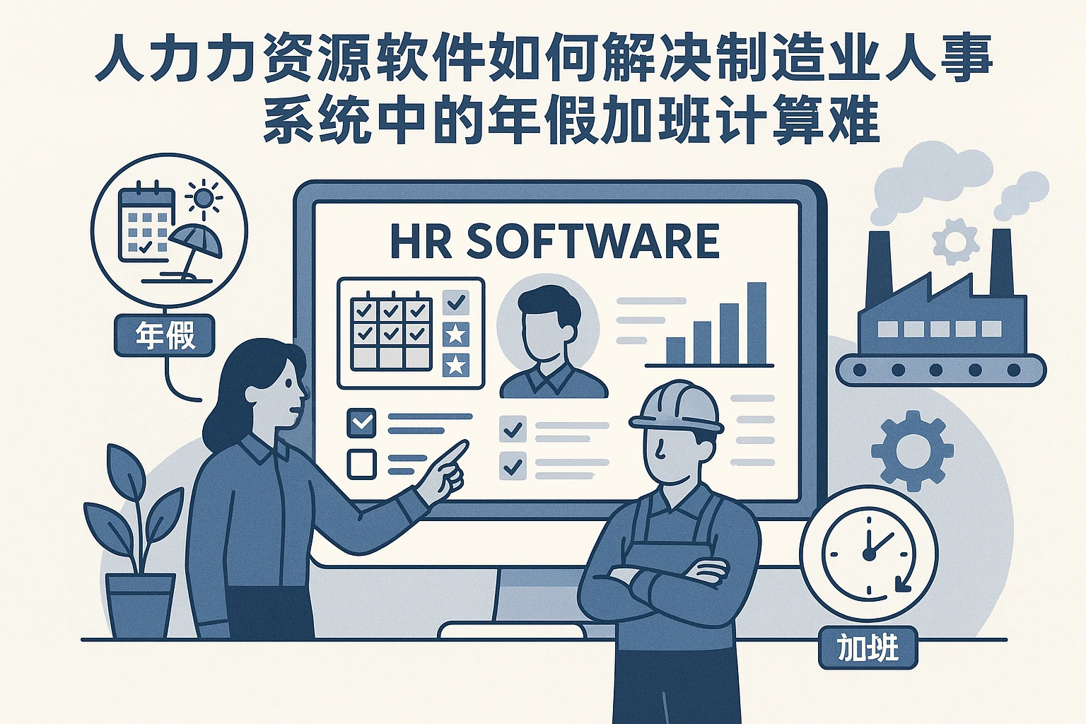 人力资源软件如何解决制造业人事系统中的年假加班计算难题