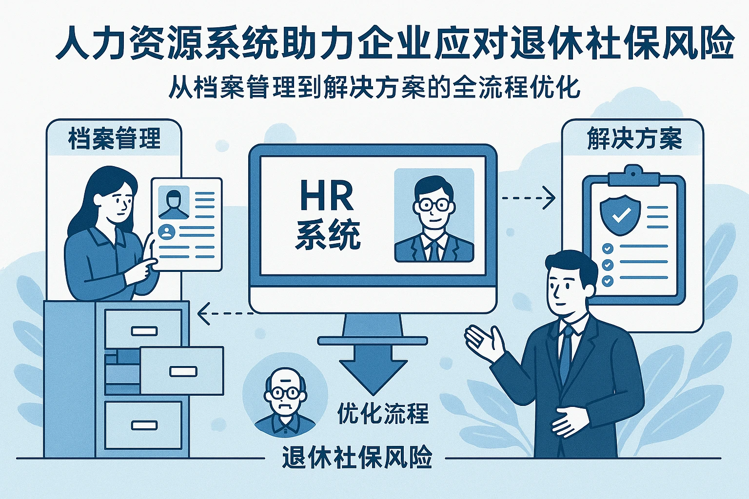 人力资源系统助力企业应对退休社保风险:从档案管理到解决方案的全流程优化