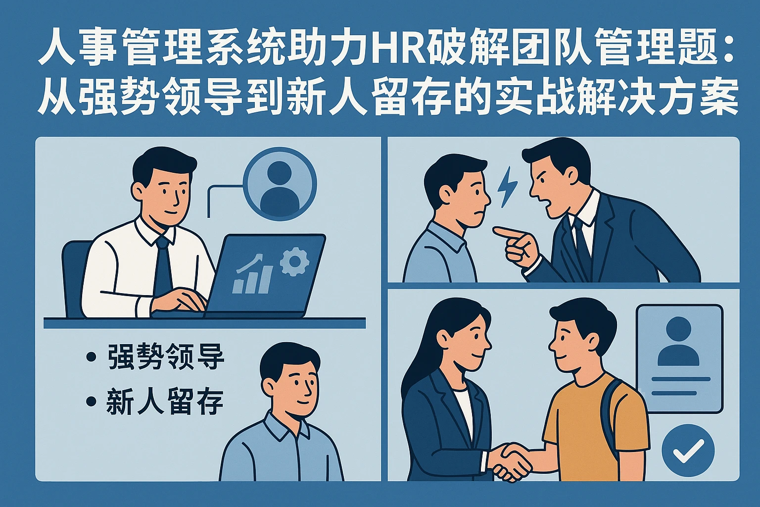 人事管理系统助力HR破解团队管理难题：从强势领导到新人留存的实战解决方案