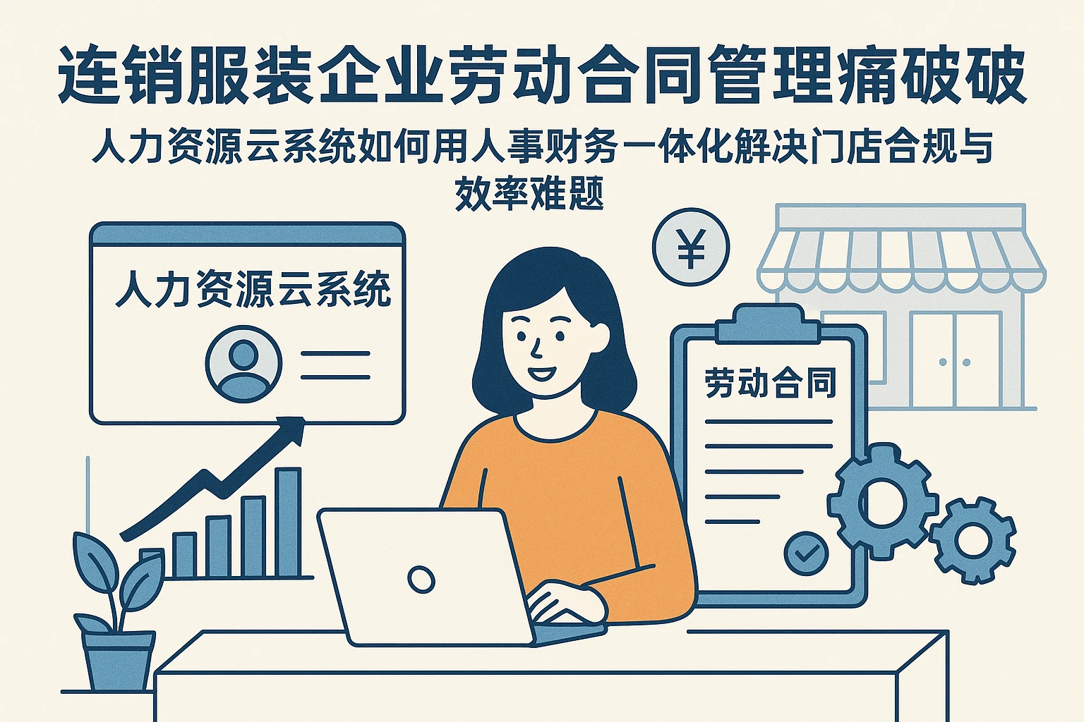 连锁服装企业劳动合同管理痛点破解：人力资源云系统如何用人事财务一体化解决门店合规与效率难题