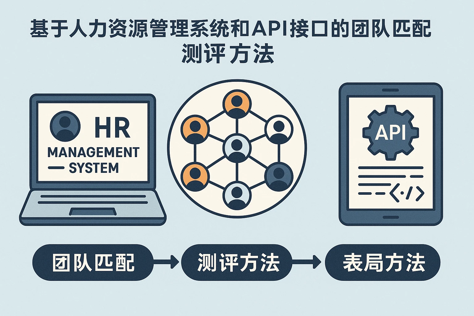 基于人力资源管理系统和API接口的团队匹配测评方法