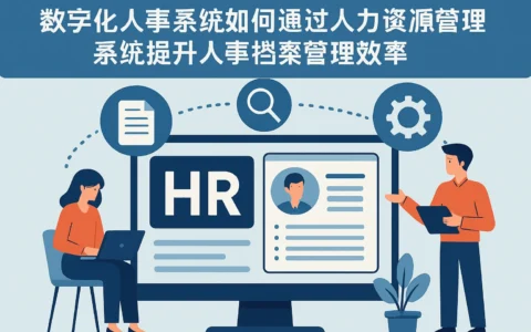 数字化人事系统如何通过人力资源管理系统提升人事档案管理效率