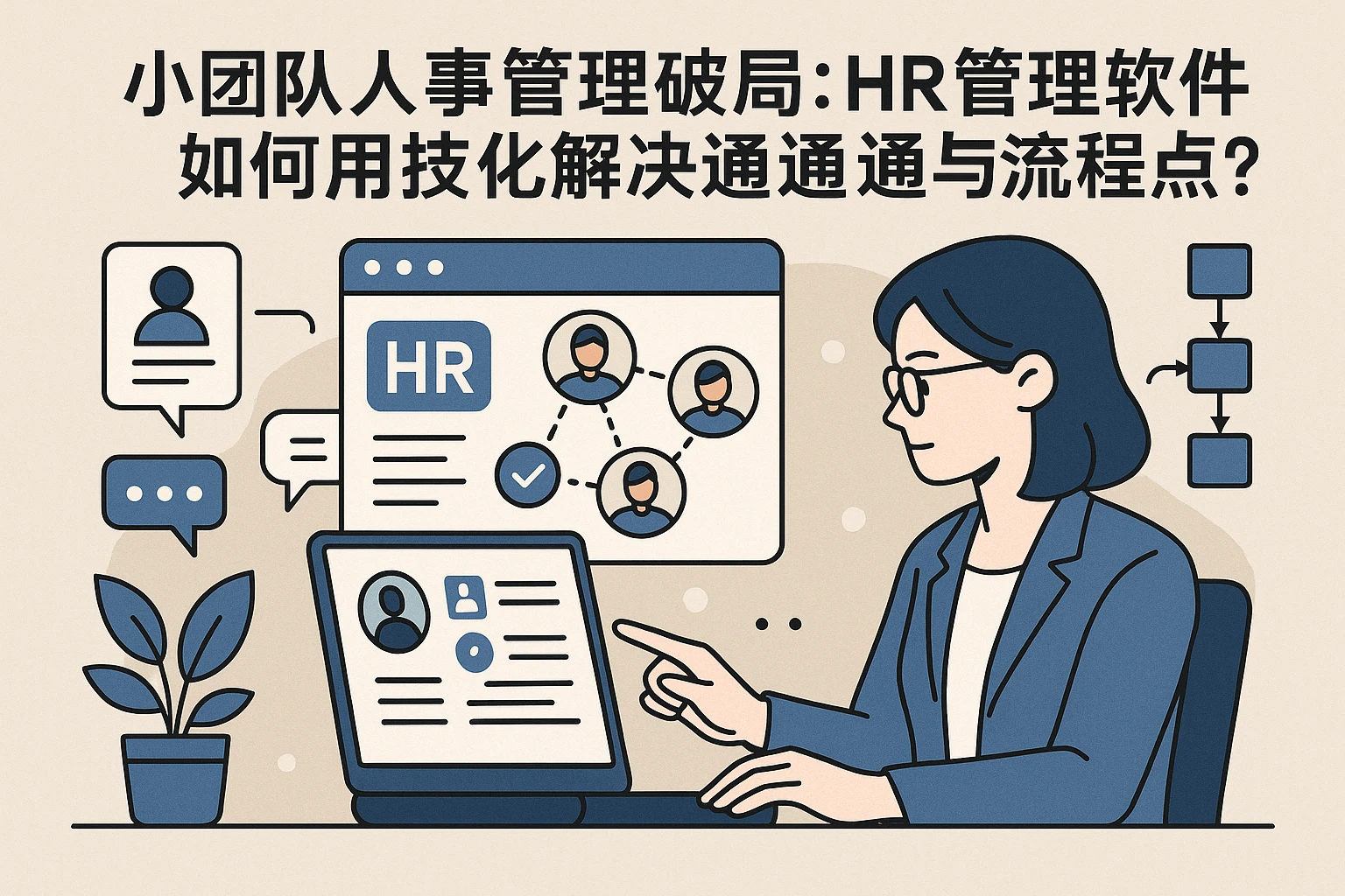 小团队人事管理破局：HR管理软件如何用技术化解沟通与流程痛点？