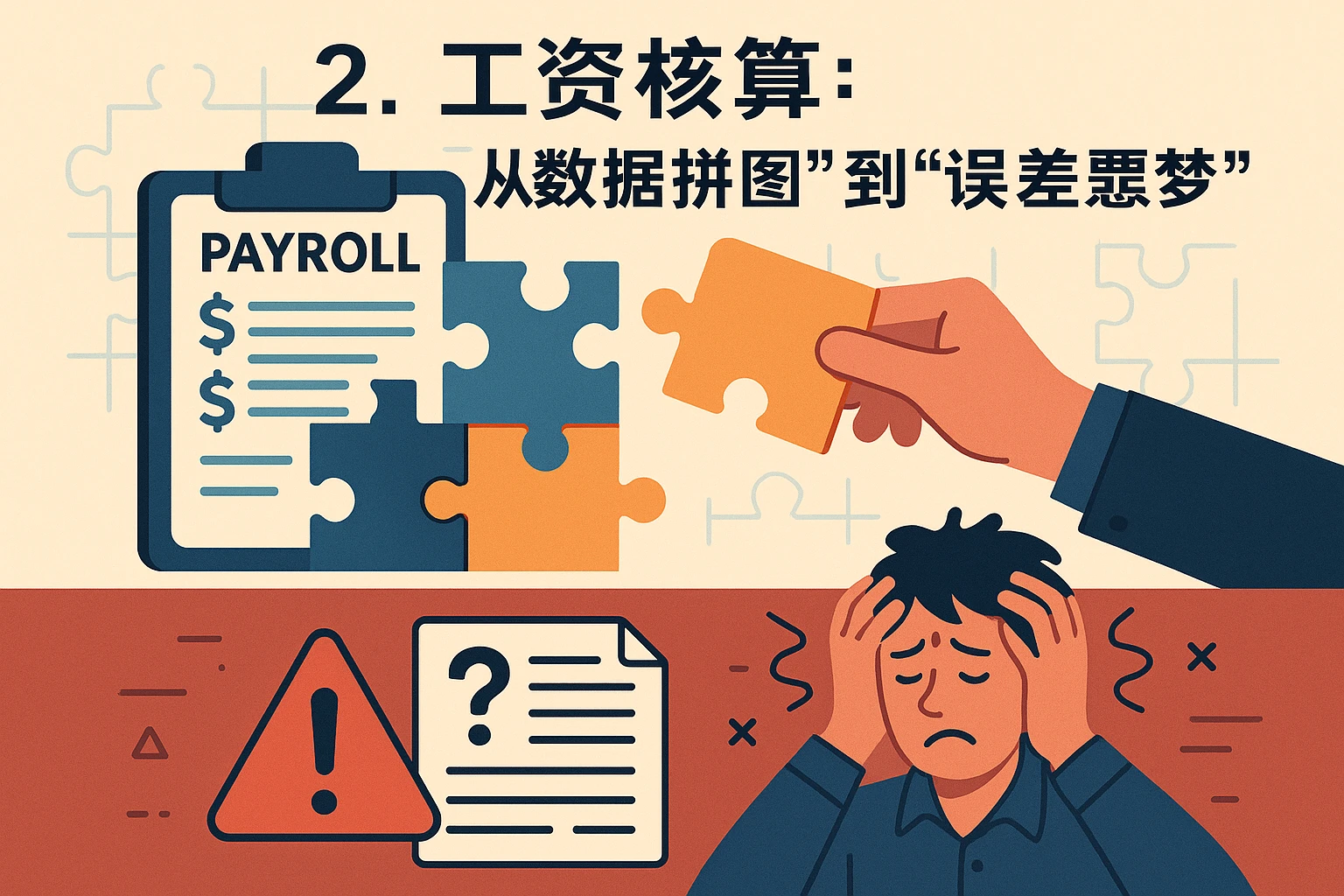 2. 工资核算：从“数据拼图”到“误差噩梦”