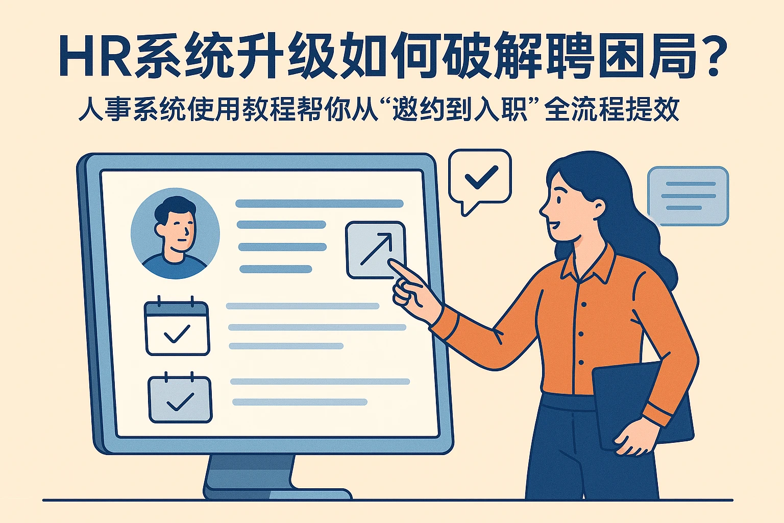 HR系统升级如何破解招聘困局?人事系统使用教程帮你从“邀约到入职”全流程提效