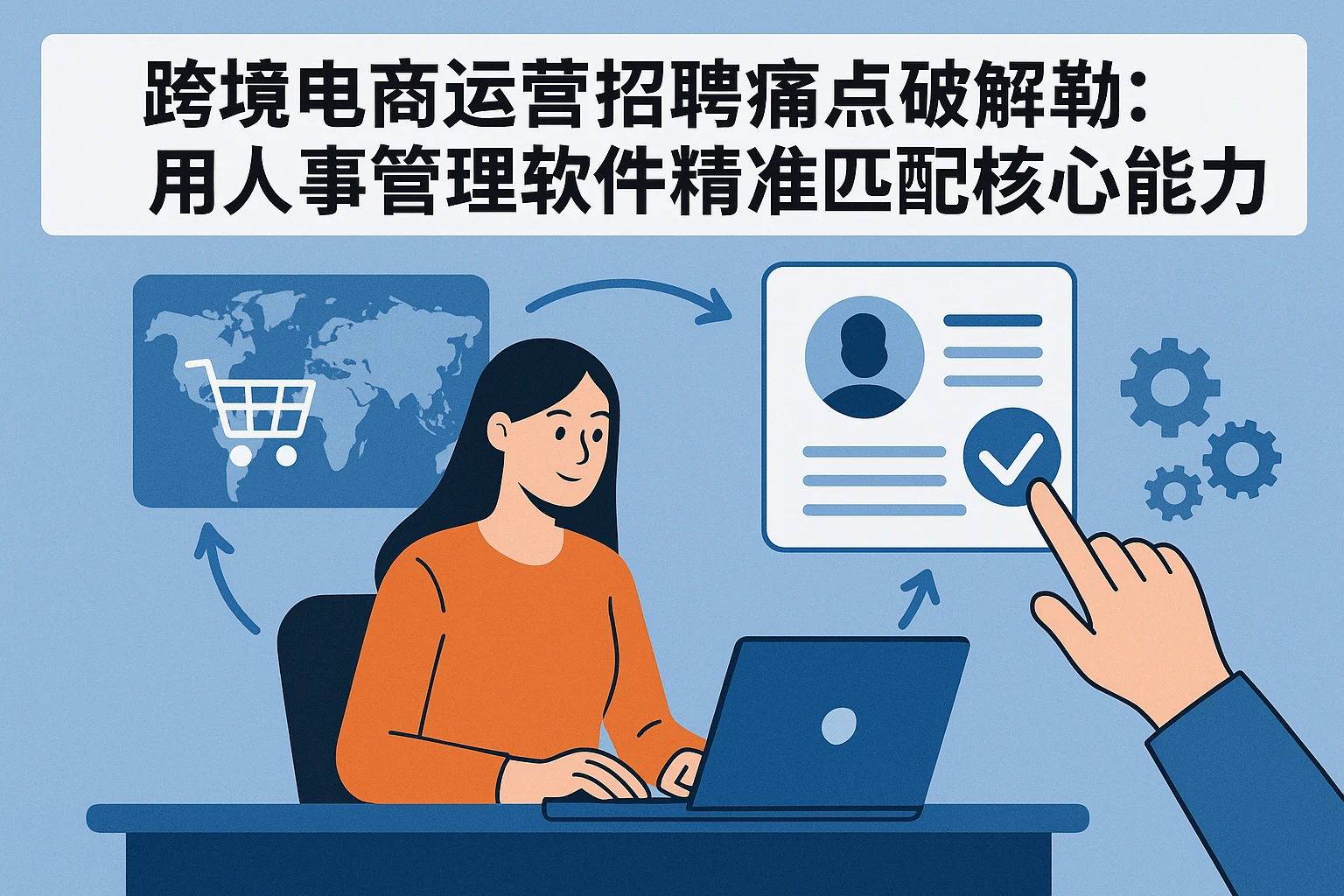 跨境电商运营招聘痛点破解:用人事管理软件精准匹配核心能力